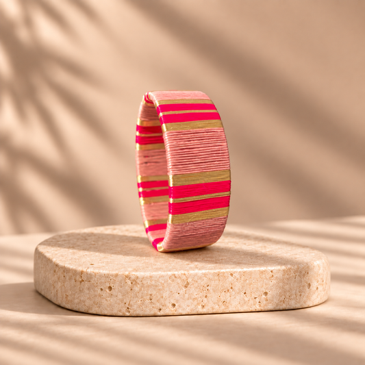 Manchette Artisanal Rose
