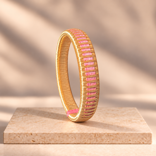 Bracelet Artisanal Pluie Rose